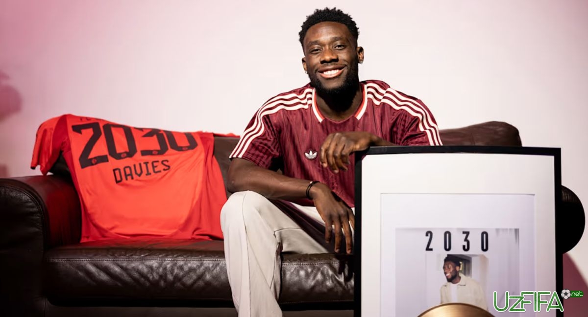 Rasman: Alfonso Devis "Bavariya" bilan shartnomasini uzaytirdi - uzfifa.net.