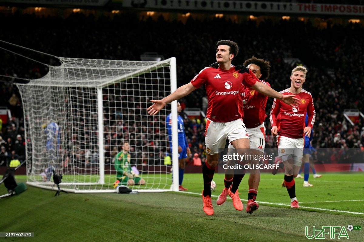                           Angliya Kubogi. "Manchester Yunayted"dan kambek! Maguayr 90+3-daqiqada gol urib, jamoasiga g'alaba keltirdi		- uzfifa.net.