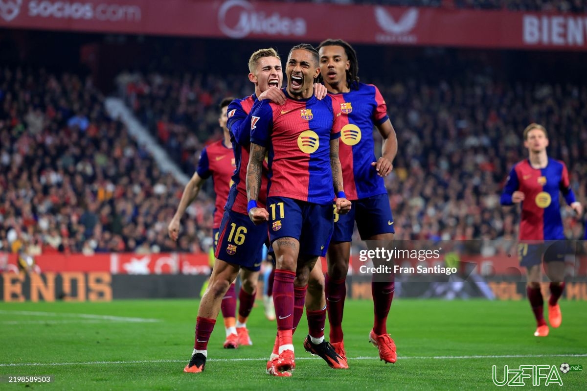               Video             La Liga. "Barselona" mehmonda "Sevilya"ni mag'lub etdi va Madrid jamoalariga maksimal yaqinlashib oldi		- uzfifa.net.