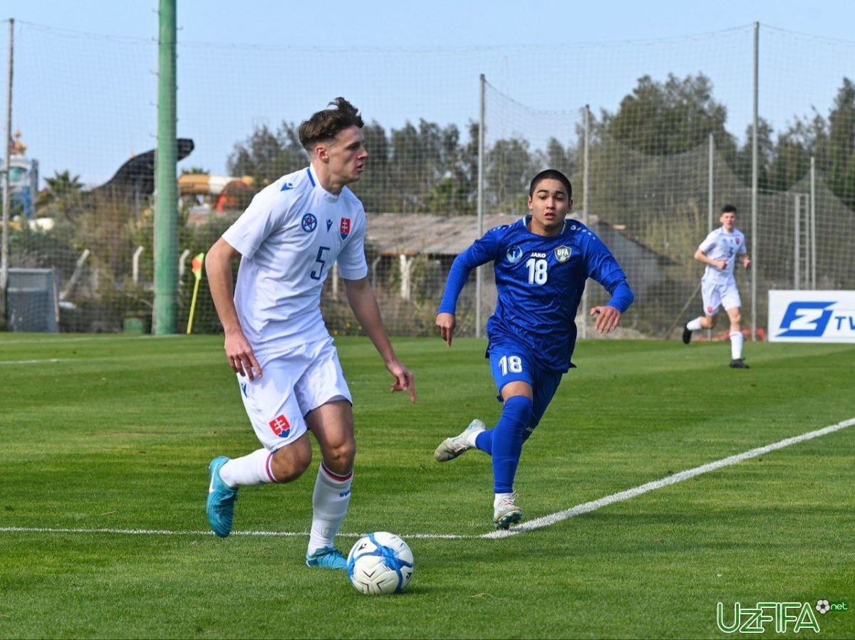Foto U-17 xalqaro o'rtoqlik turniri. 6 ta gol urilgan bahsda O'zbekiston Slovakiyaga mag'lub bo'ldi - uzfifa.net.