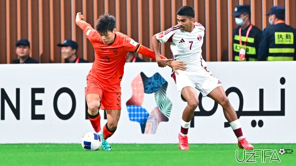                           U-20 Osiyo kubogi. Xitoy va Qatar o'rtasidagi o'yinda uchta gol urildi		- uzfifa.net.