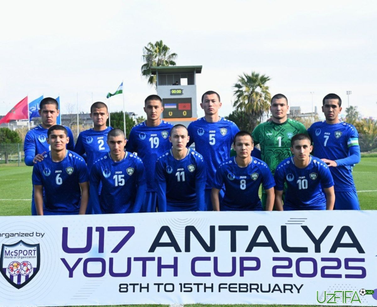                           U-17 Antalya Youth Cup. Bugun Chexiyaga qarshi o'ynaymiz		- uzfifa.net.