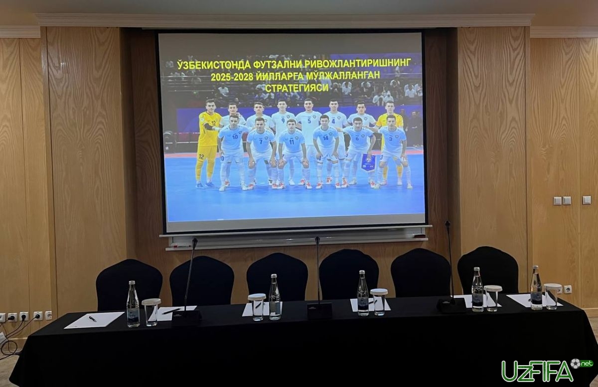               Live             O'zbekiston futzalni rivojlantirishning  2025-2028 yillarga mo'ljallangan strategiyasiga bag'ishlangan matbuot anjumani		- uzfifa.net.