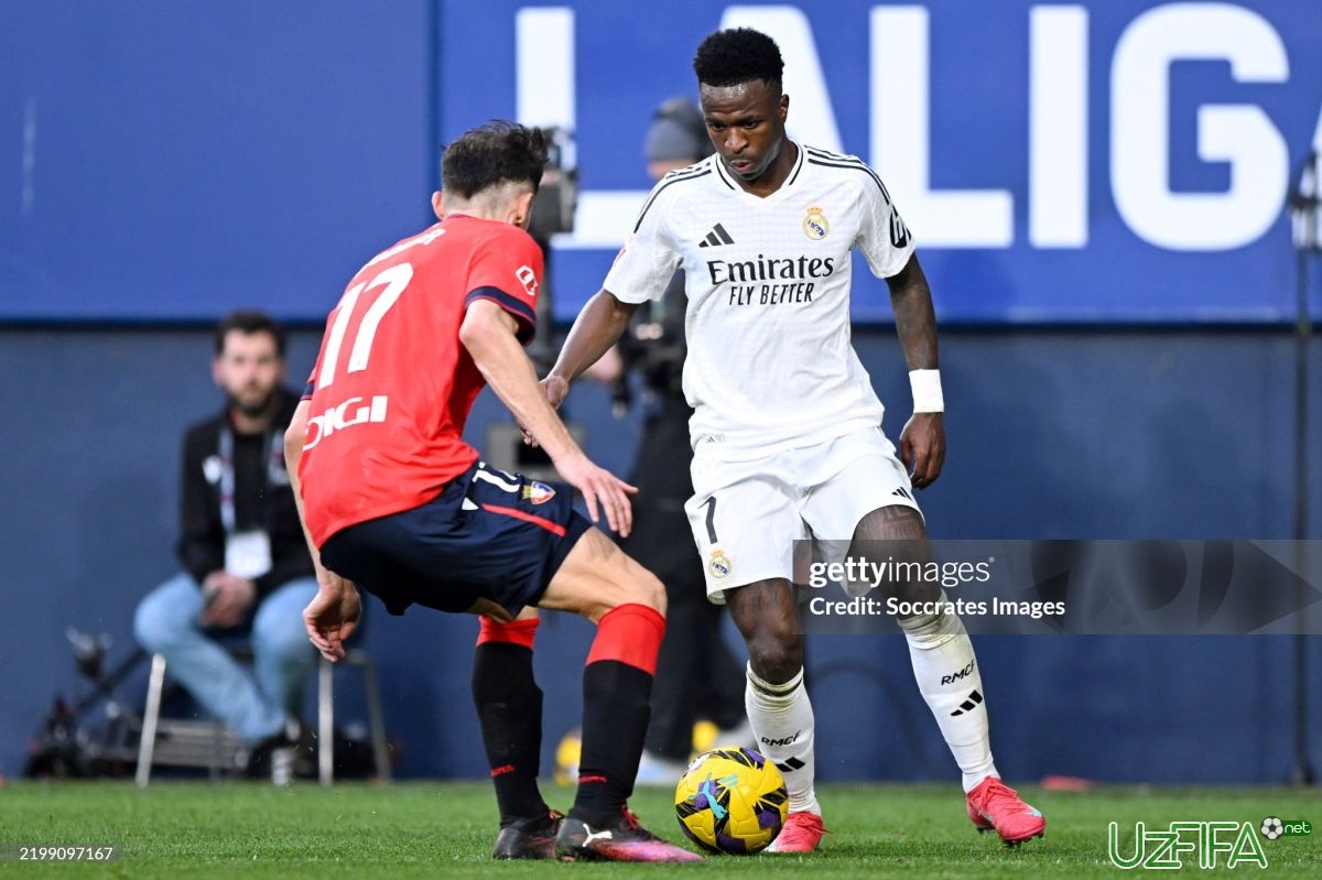 LaLiga. Bellingem qizil kartochka olgan o'yinda "Real" Pamplonada kutilmagan durang qayd etdi - uzfifa.net.