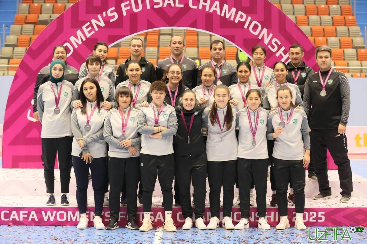                           O'zbekiston ayollar futzal terma jamoasi CAFA musobaqasida kumush medalni qo'lga kiritdi		- uzfifa.net.