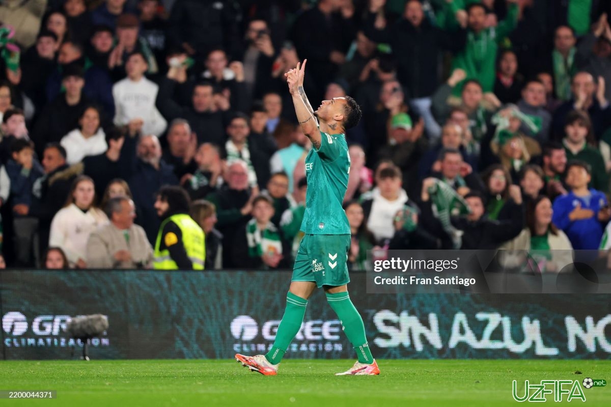               Video             La Liga. "Betis" "Real Sosedad"ni mag'lub qildi. Antoni ketma-ket uchinchi o'yinda ham gol urdi		- uzfifa.net.