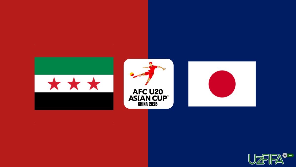               Live             U-20 Osiyo Kubogi. Suriya Yaponiya bilan to'qnash kelmoqda (onlayn hisob)		- uzfifa.net.