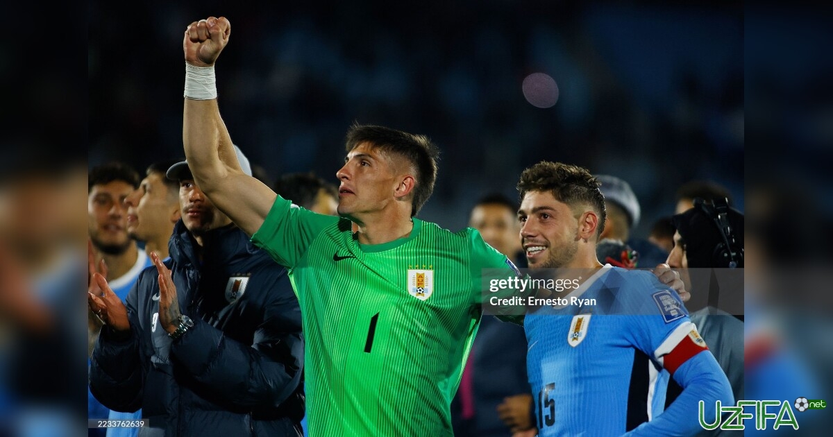 Valverde, Nunes, Arauxo. Urugvayning Angliyaga qarshi o'yin uchun qaydnomasi- uzfifa.net.