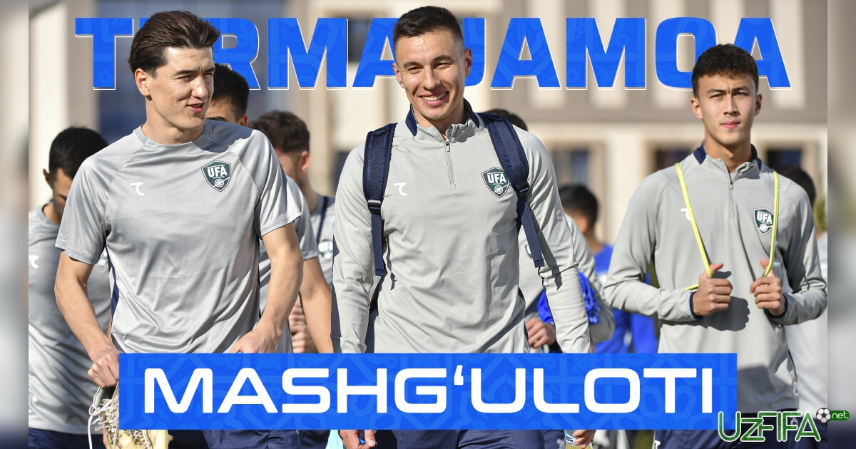 O'zbekiston terma jamoasining bugungi mashg'uloti- uzfifa.net.