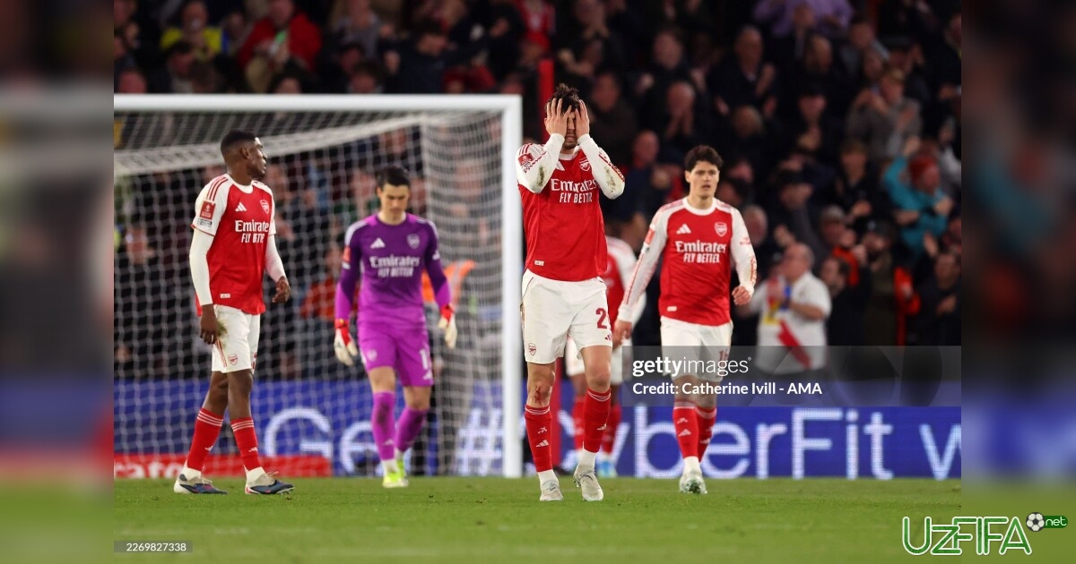Angliya kubogi. "Arsenal" "Sautgempton"ga imkoniyatni boy berdi va musobaqadan chiqib ketdi- uzfifa.net.