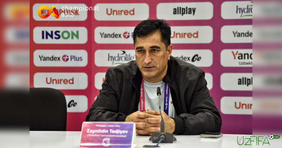 Zayniddin Tojiev: "Bugungi durang g'alabaga teng bo'ldi"- uzfifa.net.