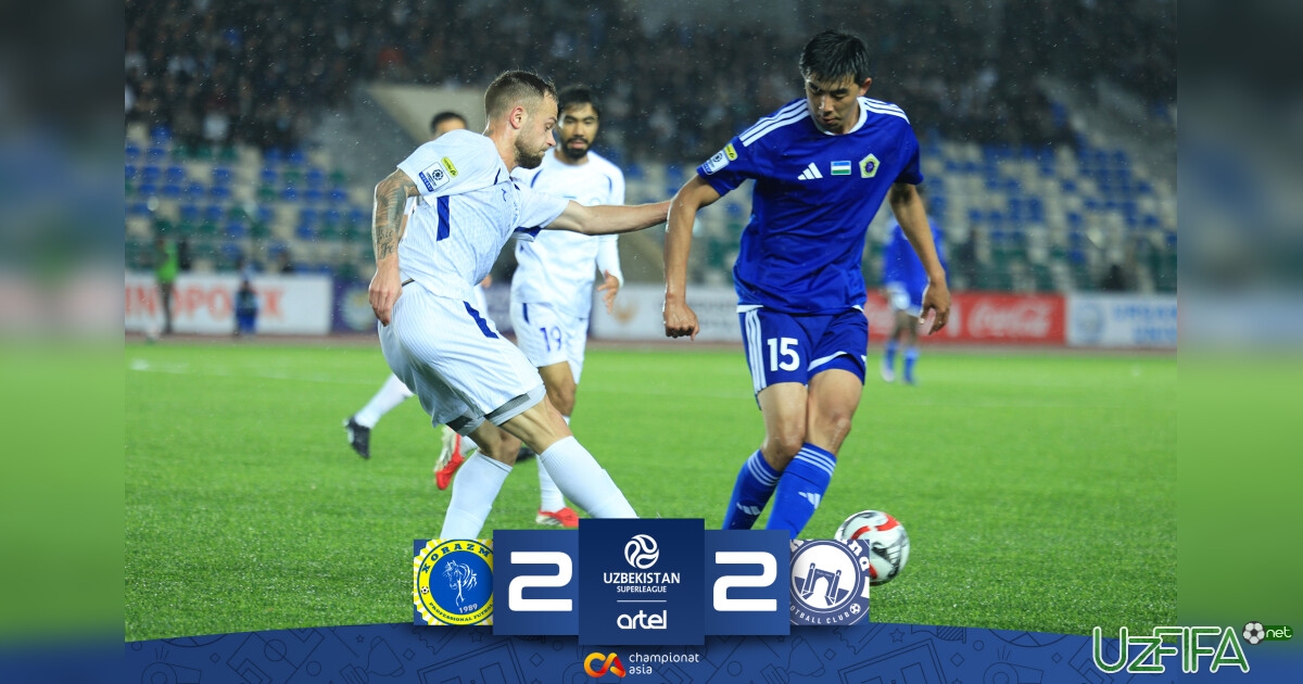 Superliga. "Xorazm" – "Qo'qon-1912" to'qnashuvida jangovar durang qayd etildi- uzfifa.net.
