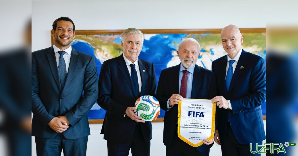 Braziliya prezidenti Karlo Anchelotti bilan Neymarning kelajagini muhokama qildi- uzfifa.net.