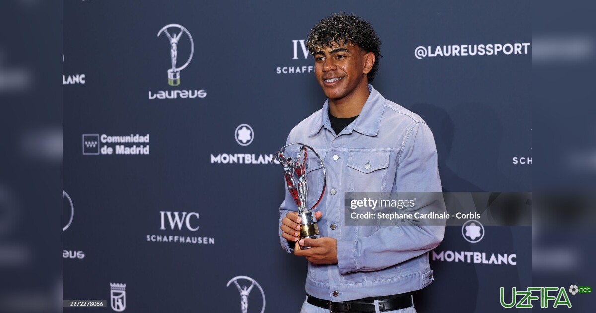 Lamin Yamal navbatdagi sovrinini qo'lga kiritdi- uzfifa.net.