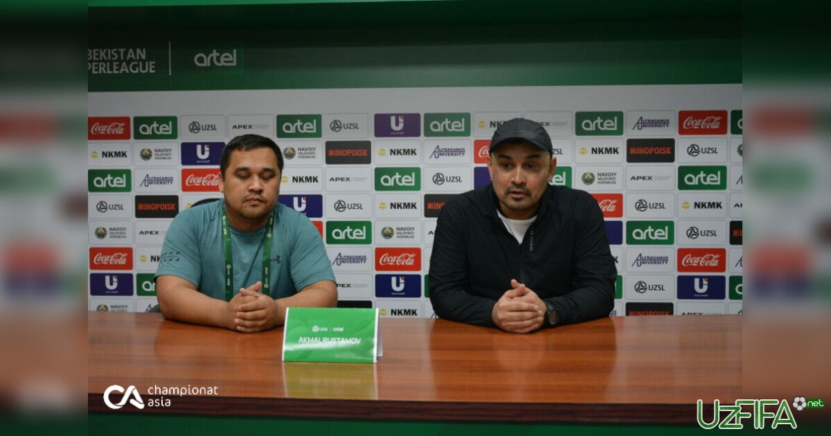 Akmal Rustamov: "Ikki ochko yo'qotdik"- uzfifa.net.