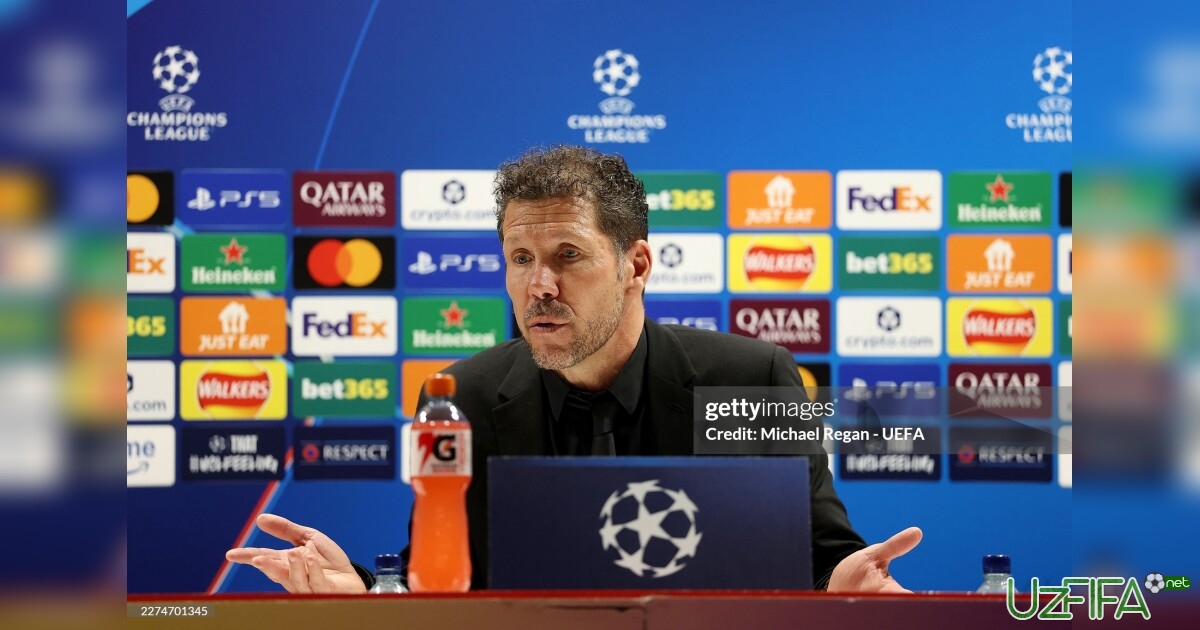 Diego Simeone kechagi mag'lubiyat haqida fikr bildirdi- uzfifa.net.