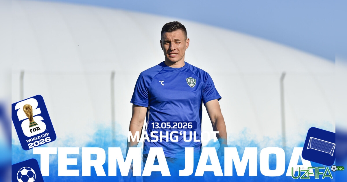 O'zbekiston terma jamoasining mashg'uloti- uzfifa.net.