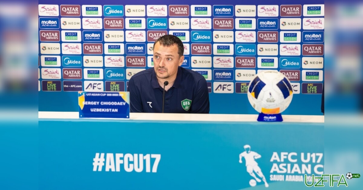 Sergey Chigodaev: "Futbolchilarni ayblamoqchi emasman"- uzfifa.net.