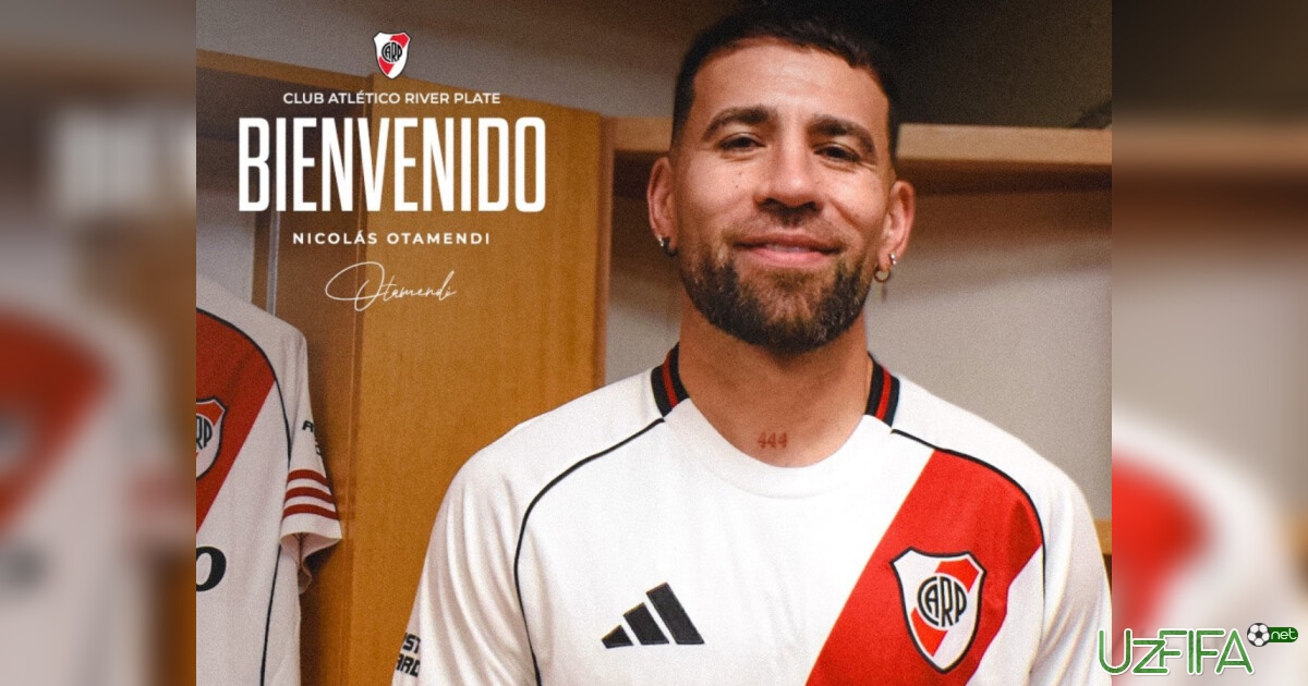 38 yoshli Otamendi “River Pleyt” bilan 1,5 yillik shartnoma imzoladi- uzfifa.net.