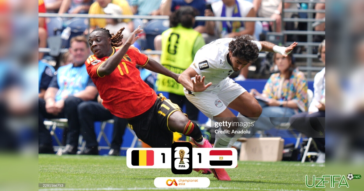 Belgiya Misrni mag'lub eta olmadi- uzfifa.net.