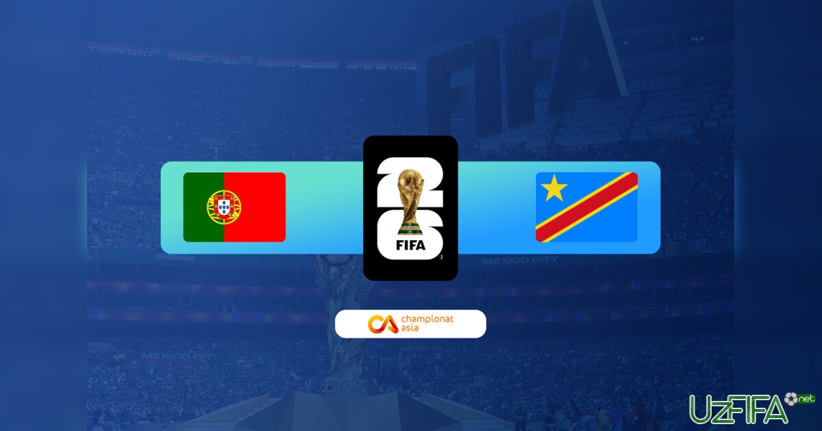 LIVE. JCH. Portugaliya - Kongo DR 1:0 (matnli translyatsiya)- uzfifa.net.