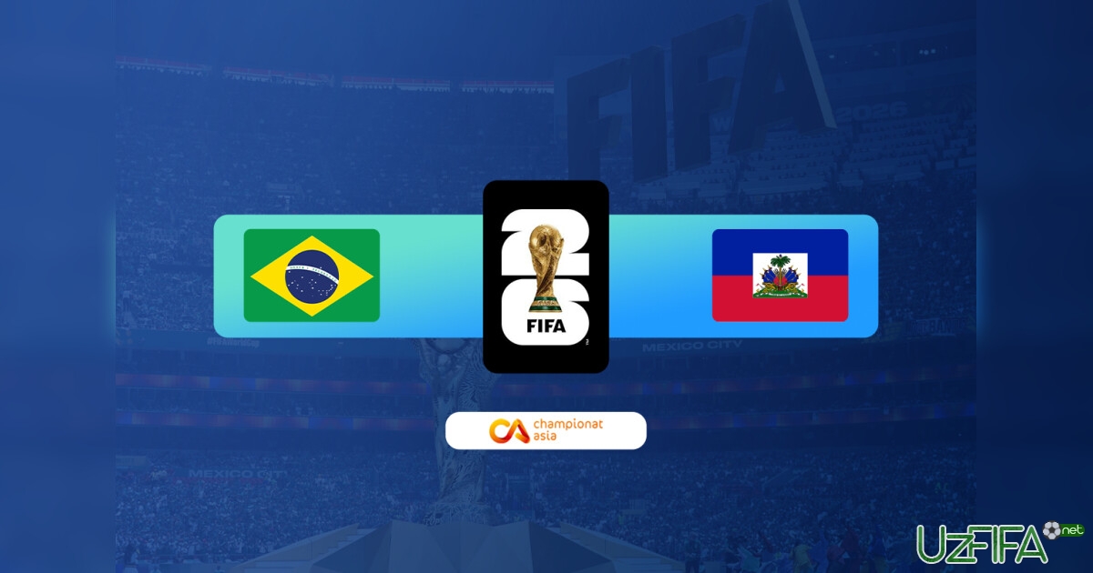 LIVE. JCH. Braziliya - Gaiti 3:0 (matnli translyatsiya)- uzfifa.net.