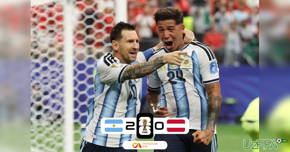 JCH. Argentina Messining dubli evaziga Avstriyani mag'lub etdi- uzfifa.net.