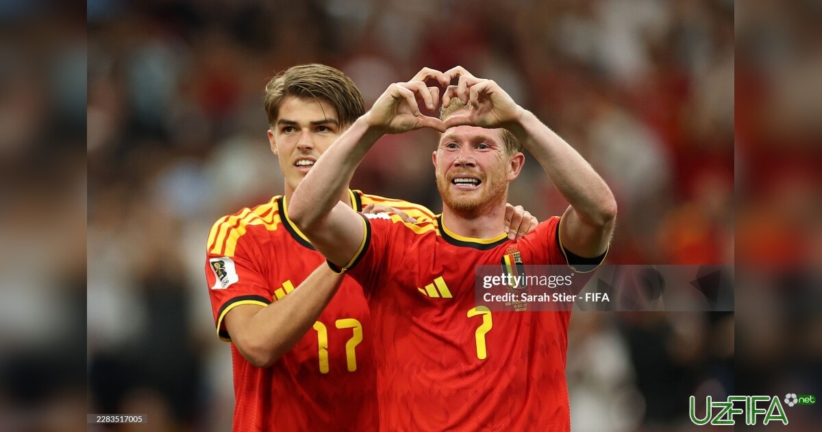 Jahon chempionati-2026. Yangi Zelandiya - Belgiya 1:5- uzfifa.net.