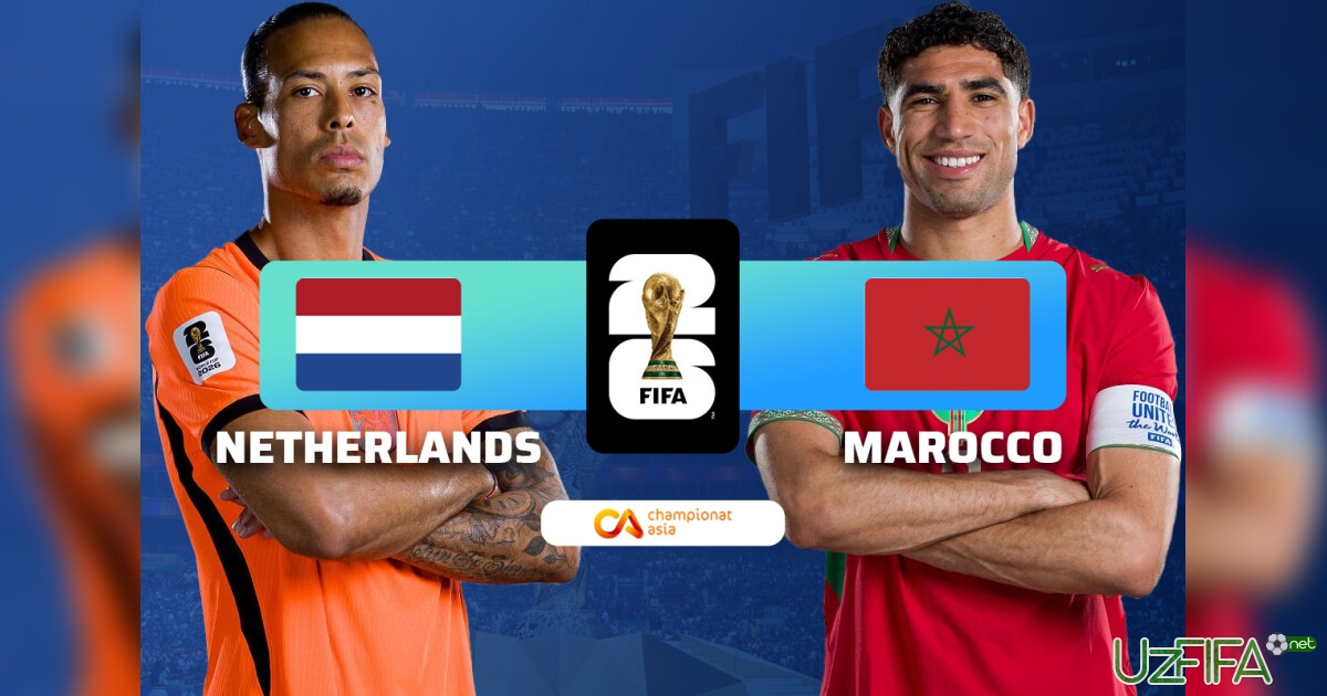 LIVE. JCH. Niderlandiya - Marokash 1:0 (matnli translyatsiya)- uzfifa.net.