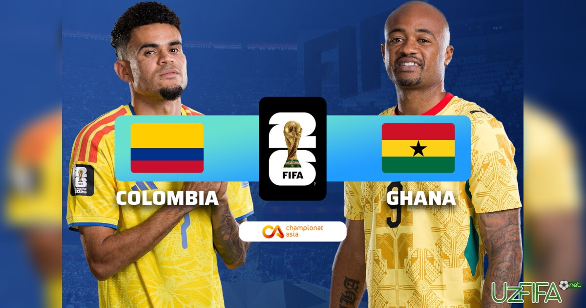 LIVE. JCH. Kolumbiya – Gana 1:0 (matnli translyatsiya)- uzfifa.net.