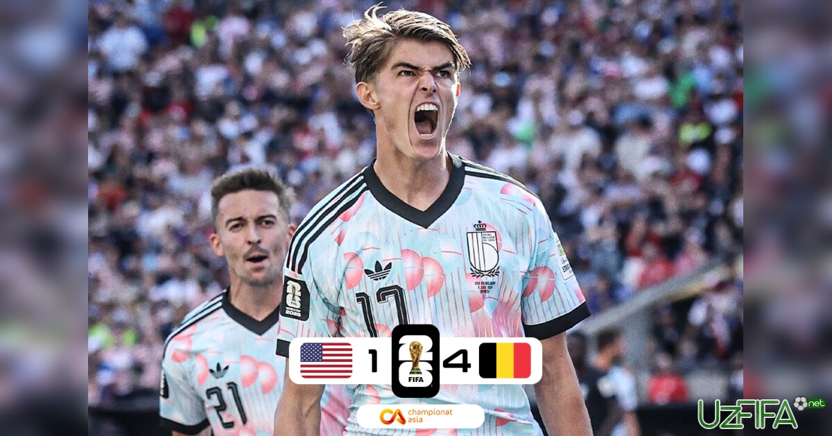 Belgiya AQSHga to'rtta gol urdi va Jahon chempionatidan chiqarib yubordi- uzfifa.net.