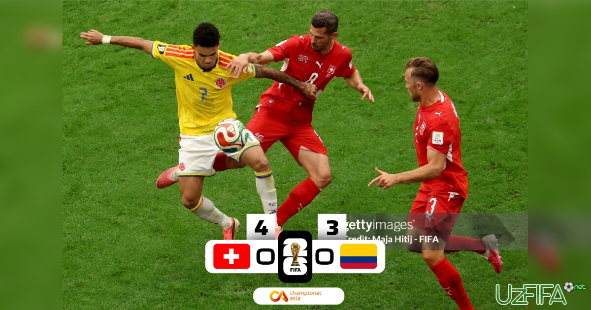 JCH-2026. Shveytsariya penaltilar seriyasida Kolumbiyani taslim qildi- uzfifa.net.