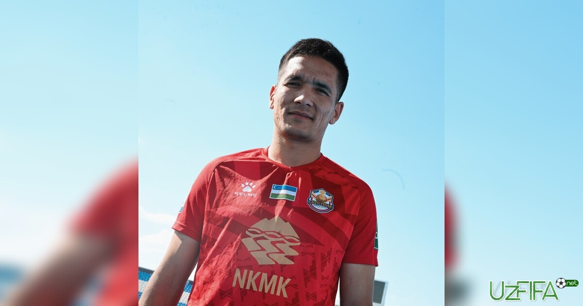 Elbek Otaqulov - "Qizilqum" futbolchisi- uzfifa.net.