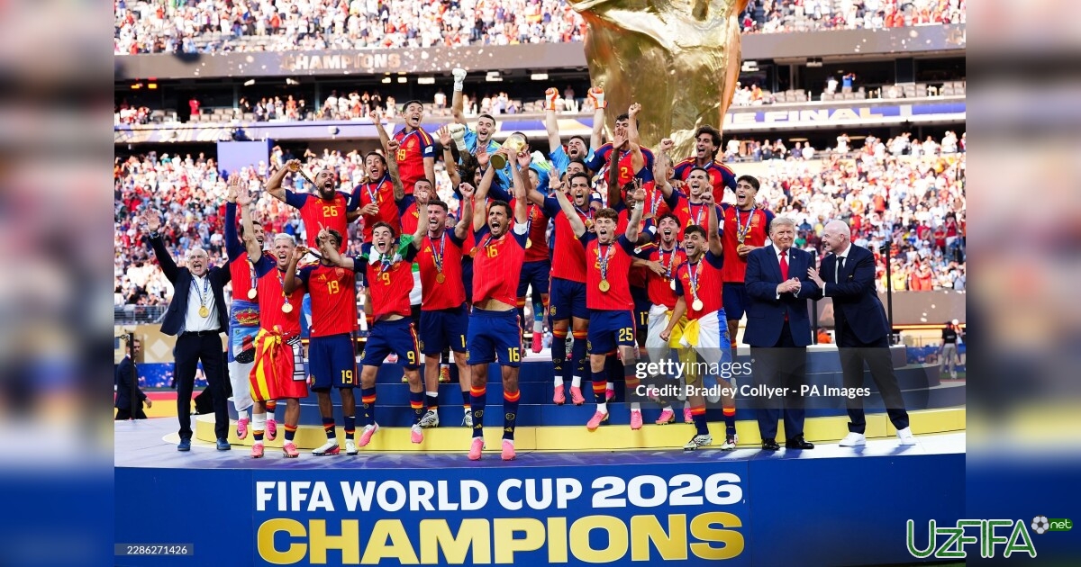 FIFA JCH-2026 finalidan so'ng Ispaniya terma jamoasi suratidan Trampni olib tashladi- uzfifa.net.