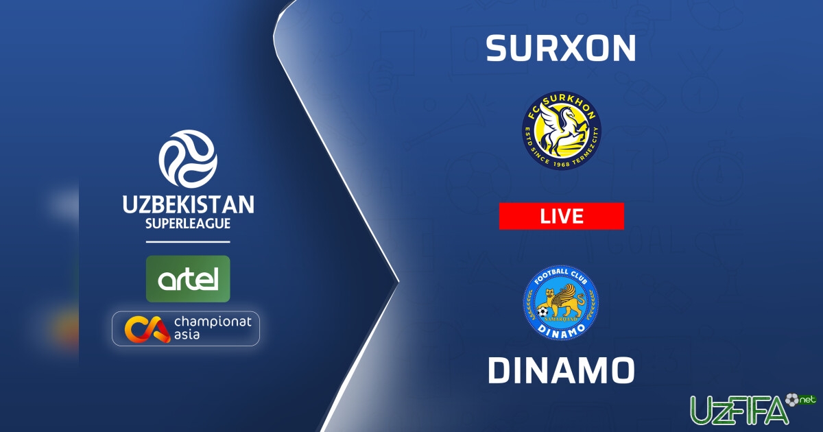 Superliga. "Surxon" – "Dinamo" 0:1 (Matnli translyatsiya)- uzfifa.net.