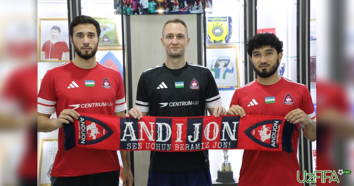 Artyom Potapov, Nodirxon Nematxonov va Shohmalik Komilov - “Andijon”ning yangi futbolchilari- uzfifa.net.