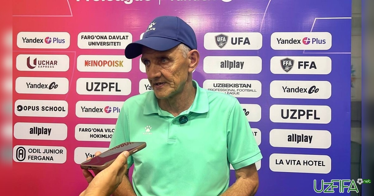 Sergey Lebedev: "Birinchi taymda ikkita gol urganimiz yaxshi bo'ldi"- uzfifa.net.