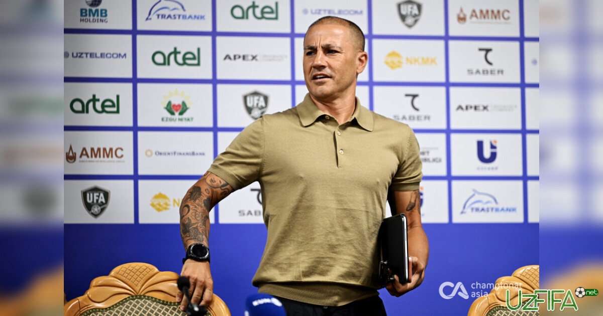 O'FA majlislar zalida Fabio Kannavaro bilan o'tgan matbuot anjumanidan GALEREYA- uzfifa.net.
