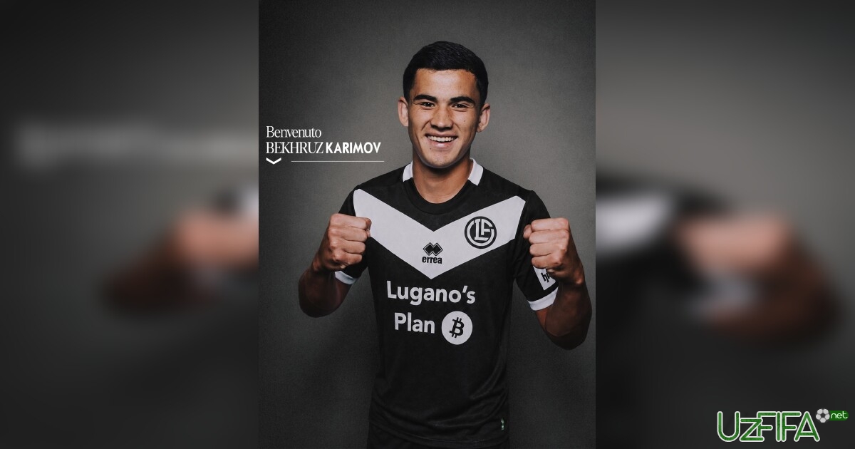 Rasman: Behruz Karimov - "Lugano" futbolchisi!- uzfifa.net.