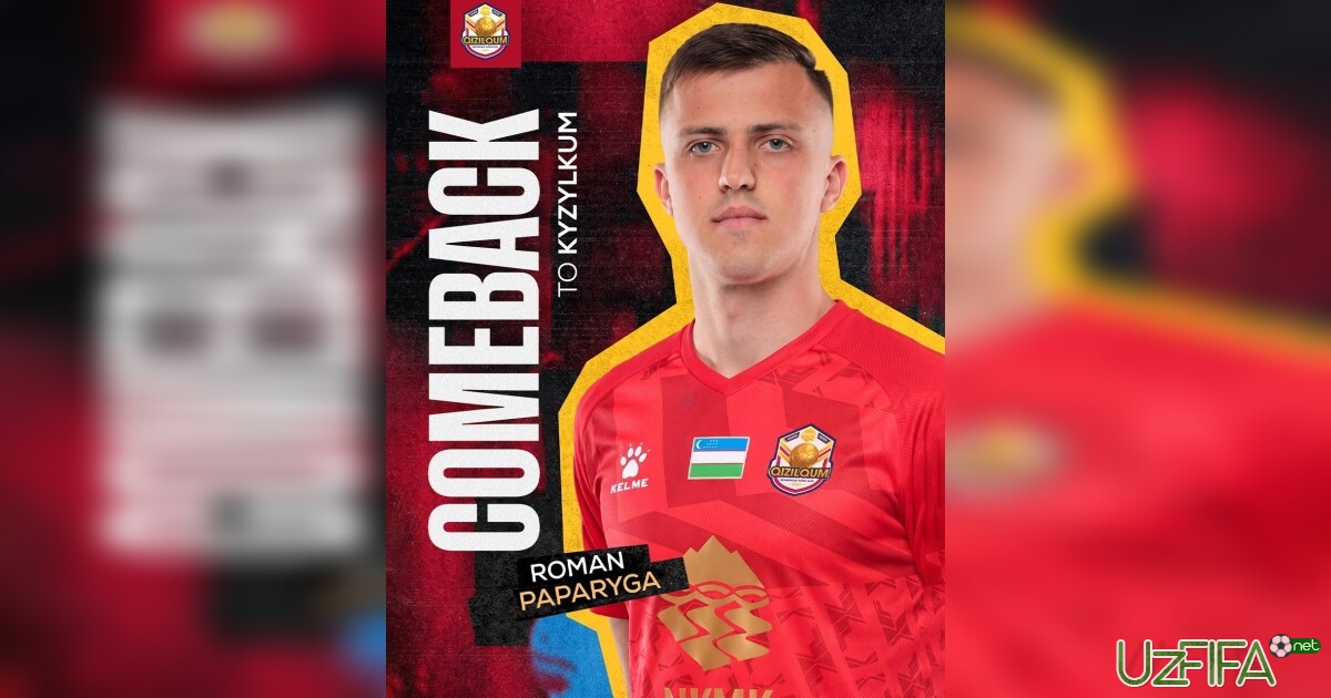 Roman Papariga - “Qizilqum” futbolchisi- uzfifa.net.