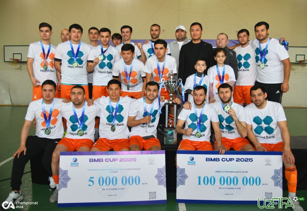                           Futzal bo'yicha BMB CUP musobaqasida eng kuchlilar taqdirlandi  		- uzfifa.net.