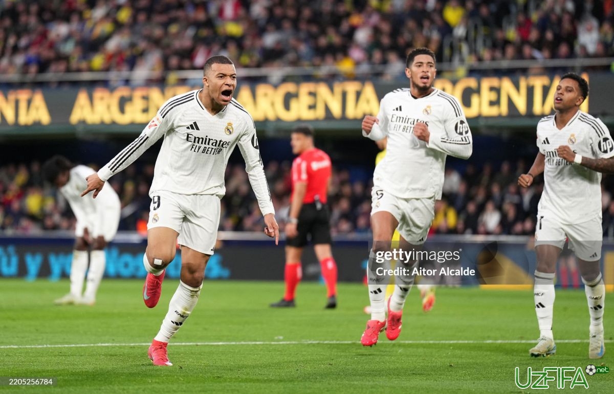                           La Liga. Mbappening dubli "Real"ga mehmonda "Vilyarreal"da qarshi o'yindagi g'alabani taqdim etdi		- uzfifa.net.