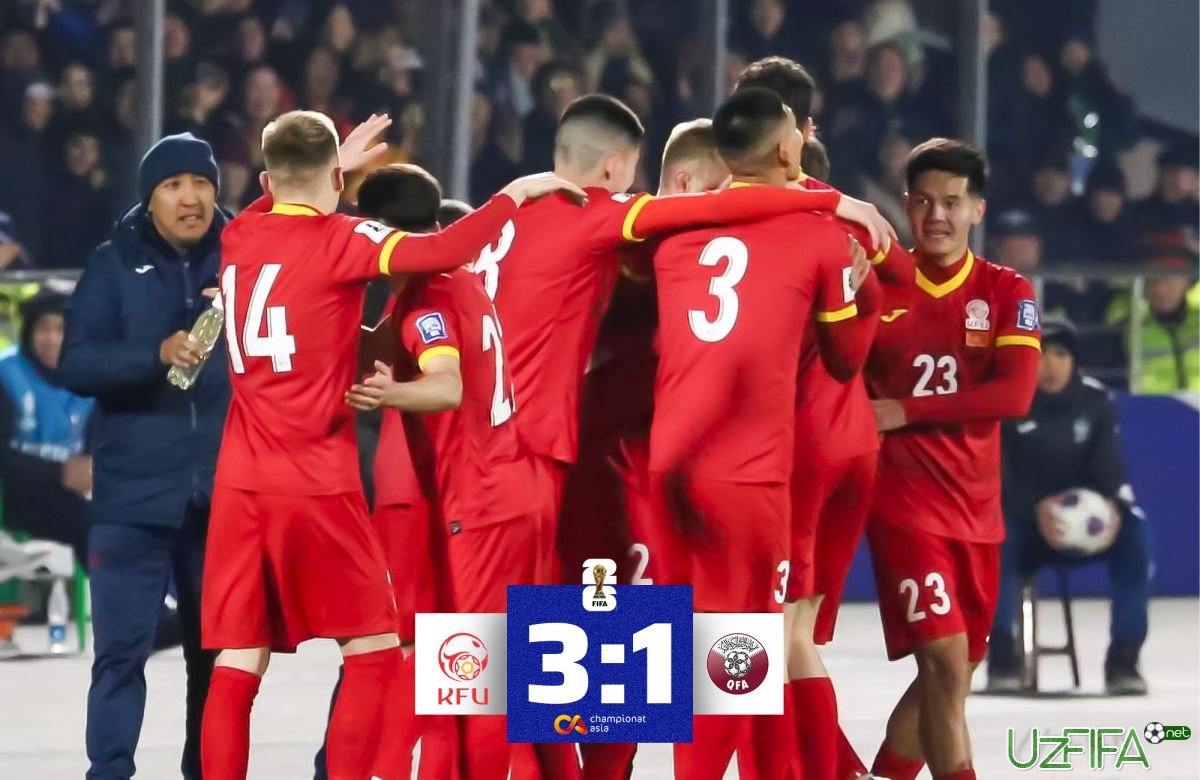 JCH-2026 saralashi. Qirg'iziston Qatarni taslim qildi - uzfifa.net.