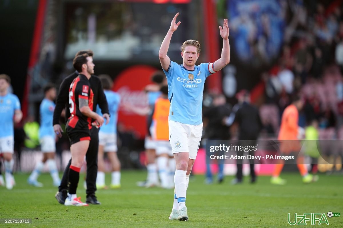                           Manchester Siti De Bryuyne o'rniga asosiy nomzod malum		- uzfifa.net.