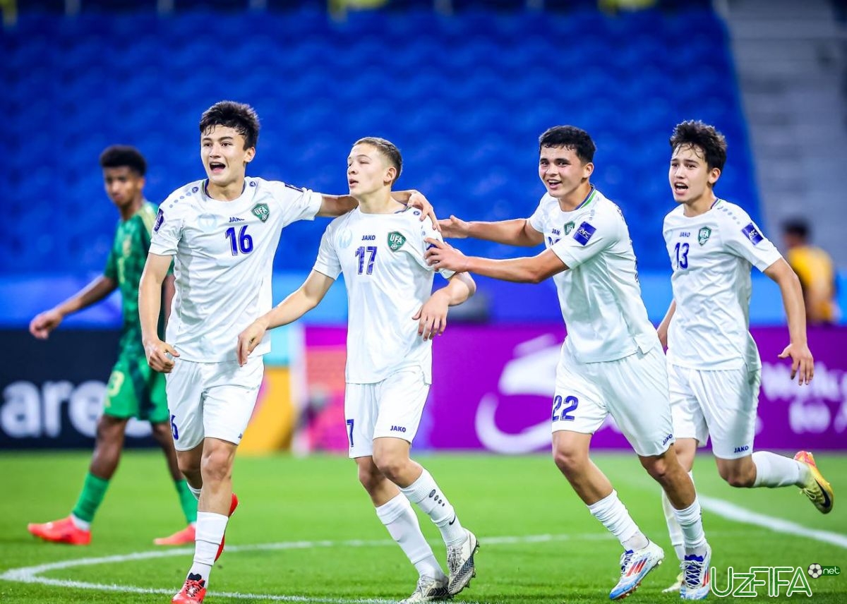                           U-17 Osiyo kubogi. O'zbekiston Saudiya Arabistonini yirik hisobda engib, guruh bosqichini peshqadam sifatida yakunladi		- uzfifa.net.