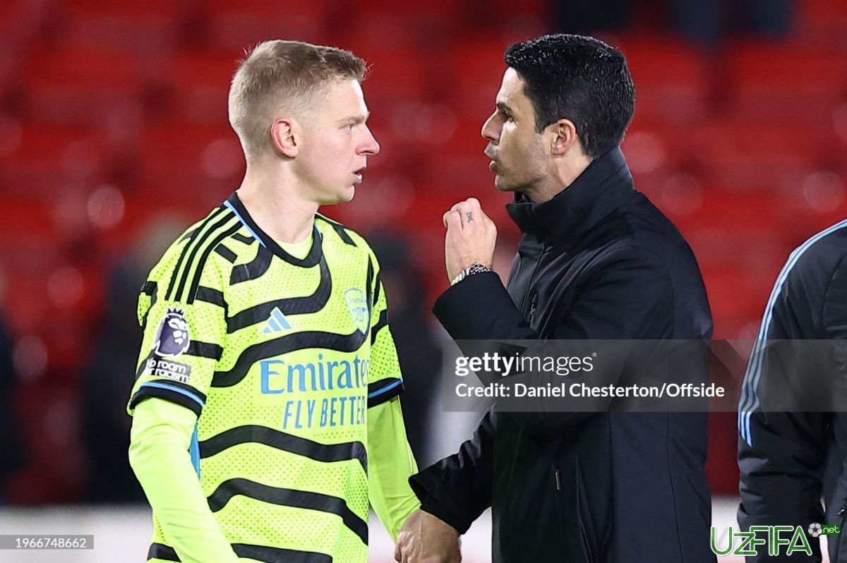 Arteta Zinchenkoni "Arsenal"dan ketmaslikka ko'ndirdi - uzfifa.net.