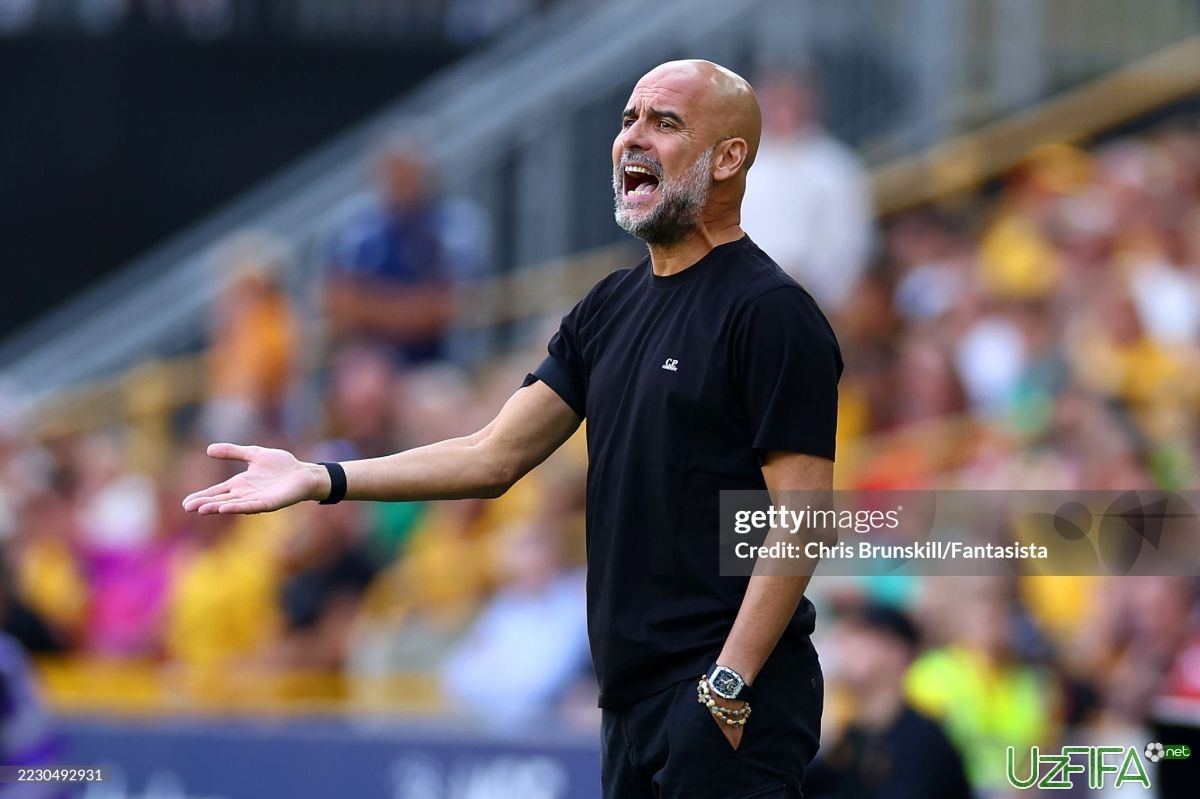 Gvardiola tarkibdan norozi ekanligini malum qildi - uzfifa.net.