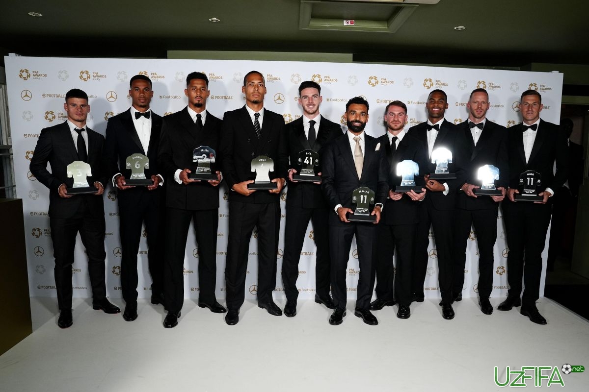 Angliya professional futbolchilar uyushmasi APL ramziy terma jamoasini elon qildi - uzfifa.net.