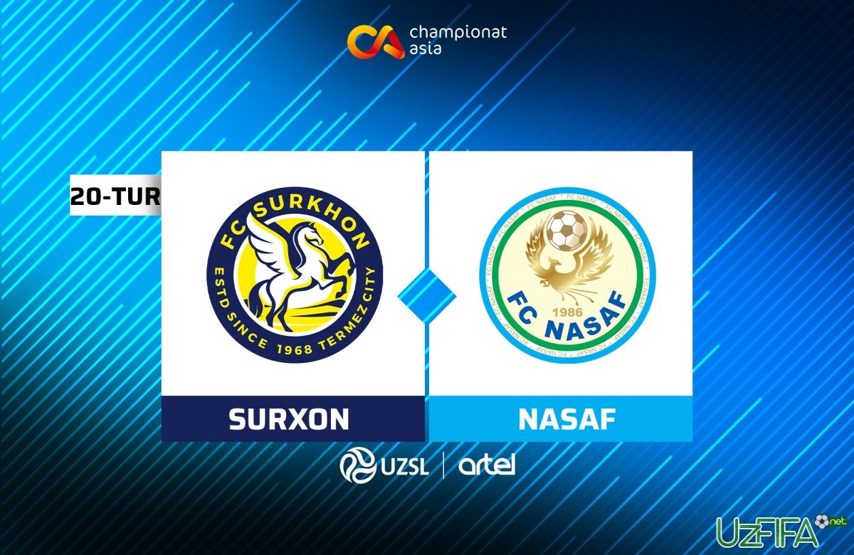 Live "Surxon" - "Nasaf" 0:0 (Matnli translyaciya) - uzfifa.net.