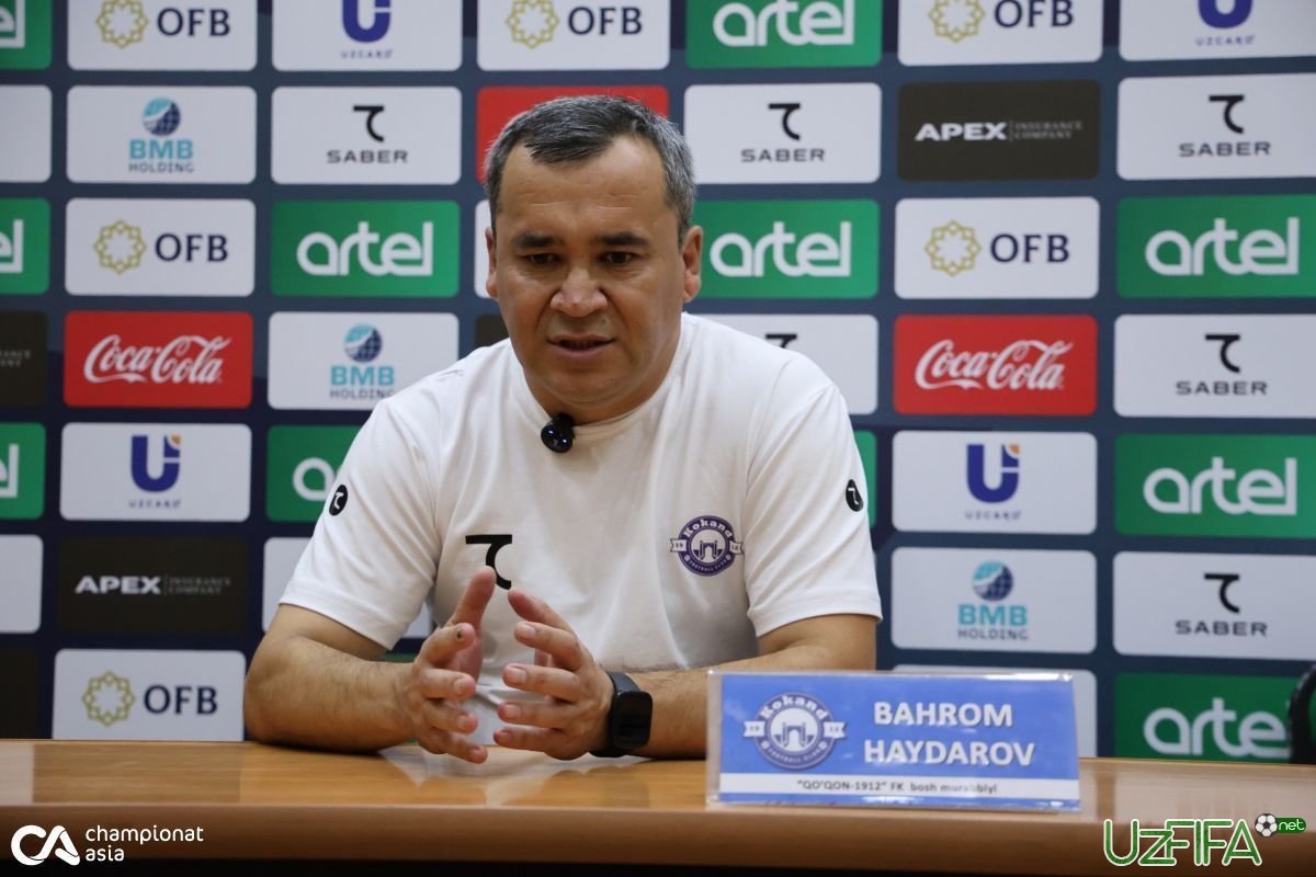                           Bahrom Haydarov: "Qizilqum"dek jamoani mag'lub etganimizdan xursand bo'ldim"		- uzfifa.net.